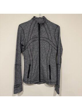 Lululemon Define Jacket Heathered Black Size 6 EUC